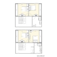 MA MAISON Cube étage lits opposés