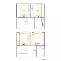 MA MAISON Cube &eacute;tage lits oppos&eacute;s