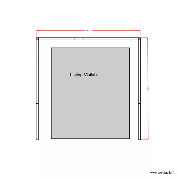 stand Visilab 2. Plan de 