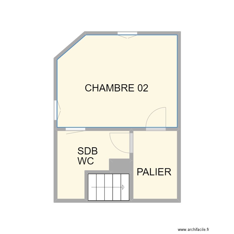 VAUVERT 12 eme. Plan de 5 pièces et 17 m2