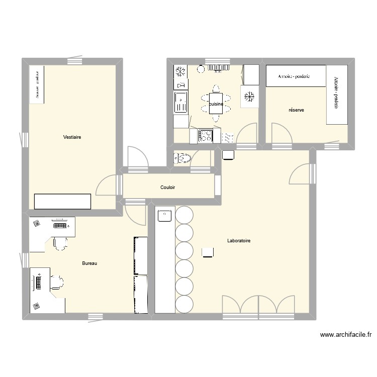 labo. Plan de 0 pièce et 0 m2