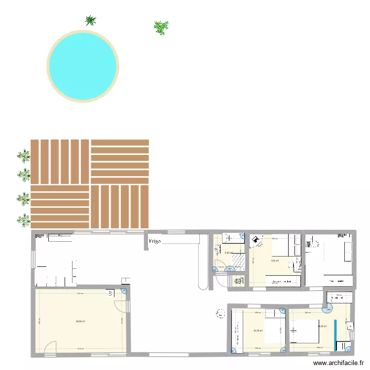 Maison rénovée. Plan de Maison rénovée. Plan de