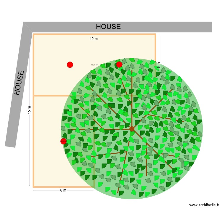 The Farm in Provence. Plan de 2 pièces et 126 m2