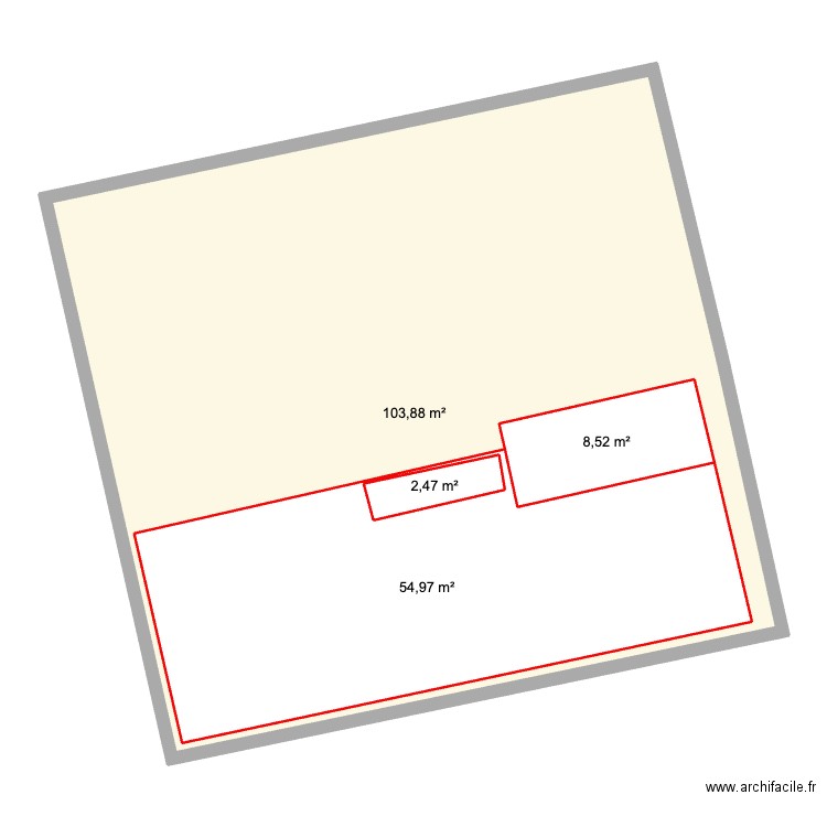 caviste. Plan de 4 pièces et 241 m2