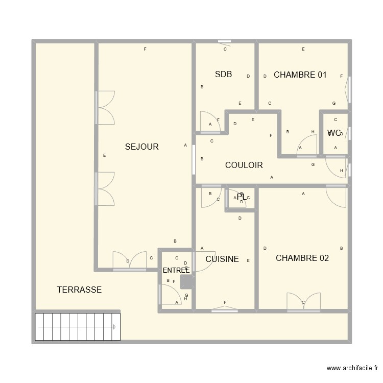 PLAN UZES. Plan de 12 pièces et 79 m2