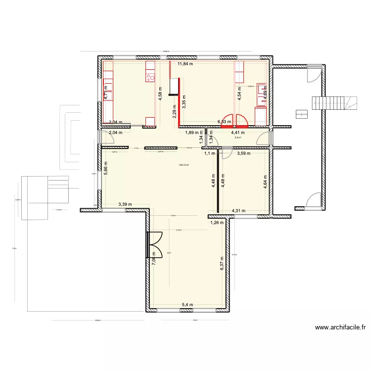 INTERIEUR EXISTANT. Plan de 