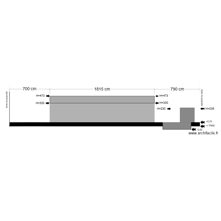 COUPE BB. Plan de 0 pièce et 0 m2