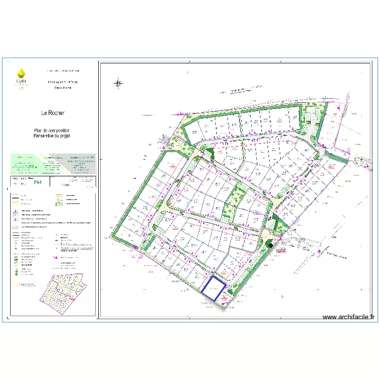 pa mod bonnin 5 lots. Plan de 