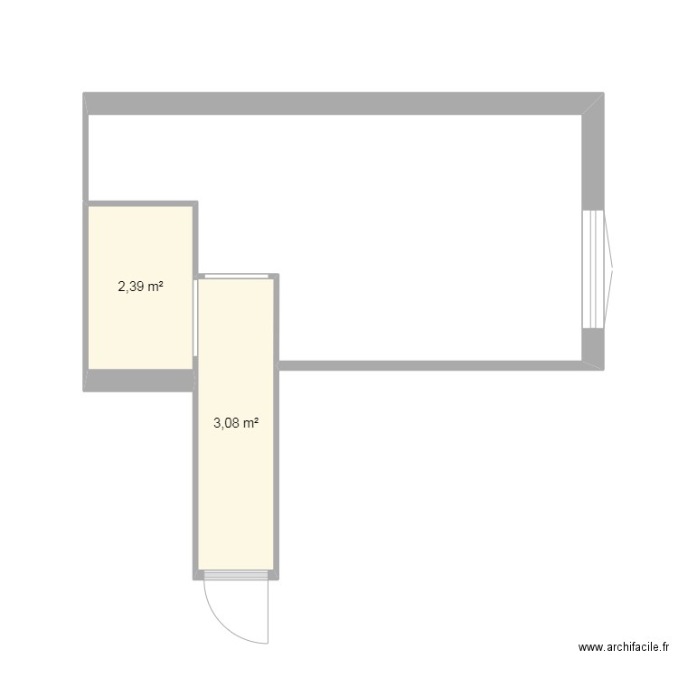 initial. Plan de 0 pièce et 0 m2