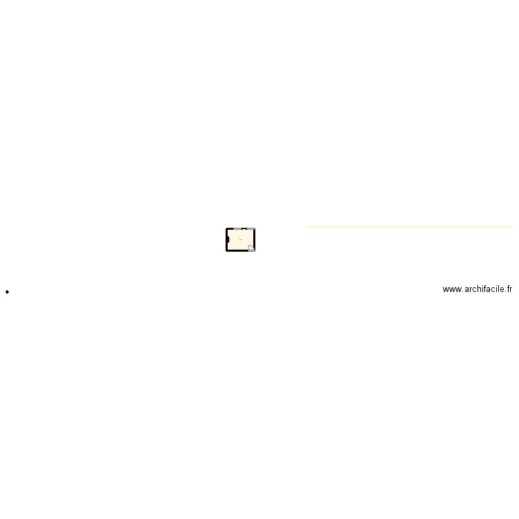 chambre seren. Plan de 2 pièces et 13 m2