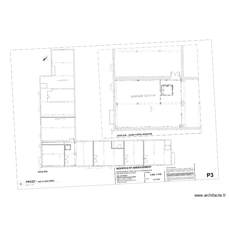 Fbg Croncels SS-SOL. Plan de 
