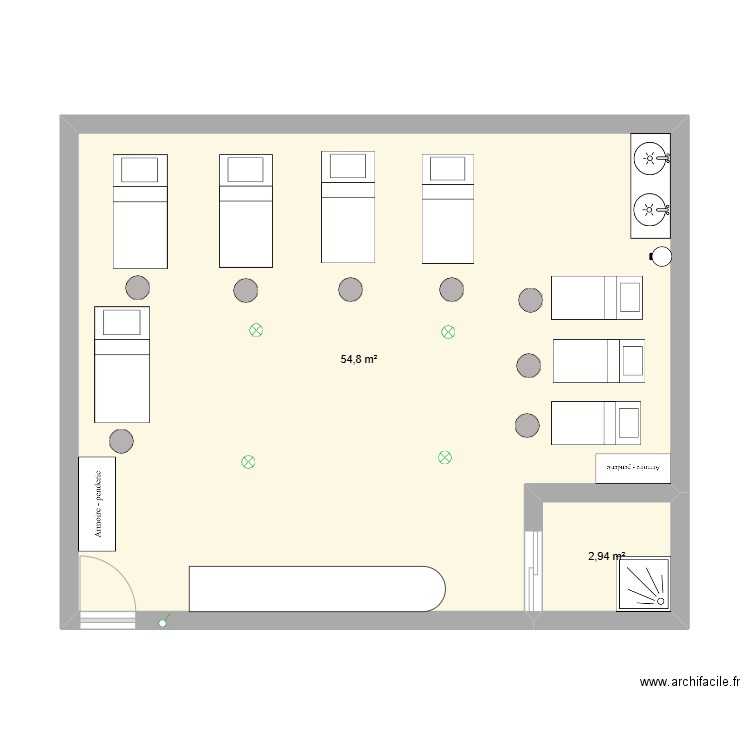 Salle SOTHYS. Plan de 0 pièce et 0 m2