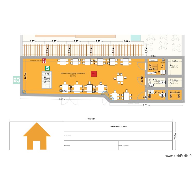 plan étage espace détente. Plan de 10 pièces et 498 m2