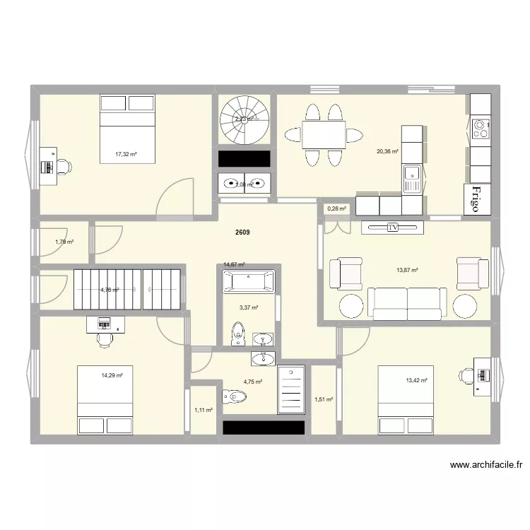 V CSC Étudiants /salon. Plan de V CSC Étudiants /salon. Plan de