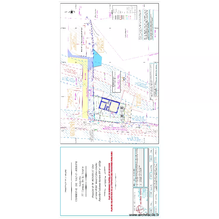 suite ppr geometre. Plan de 6  et 57 m²