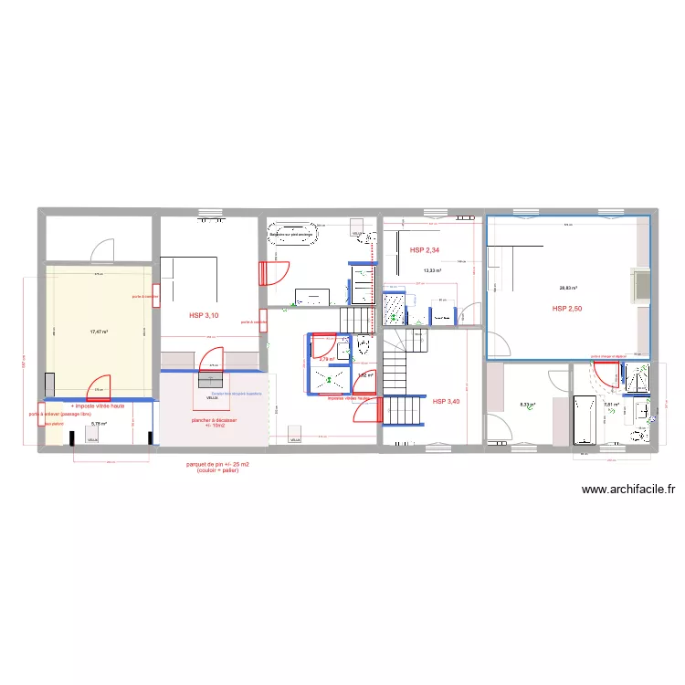 &eacute;tage DROITE DEF 4 12 24. Plan de 