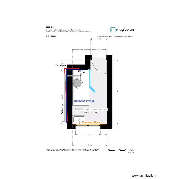 Plan Projet 2 Larquier. Plan de 