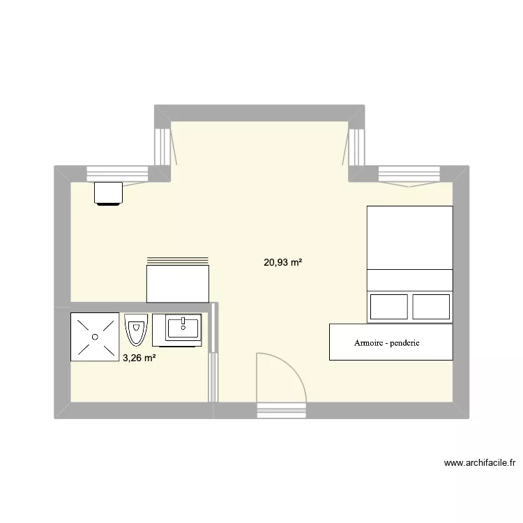 Paris 11 Moret. Plan de 2 et 24 m² Paris 11 Moret. Plan de 2 et 24 m²