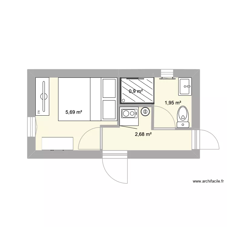 réfection garage Alain. Plan de 4 pièces et 11 m² réfection garage Alain. Plan de 4 pièces et 11 m²