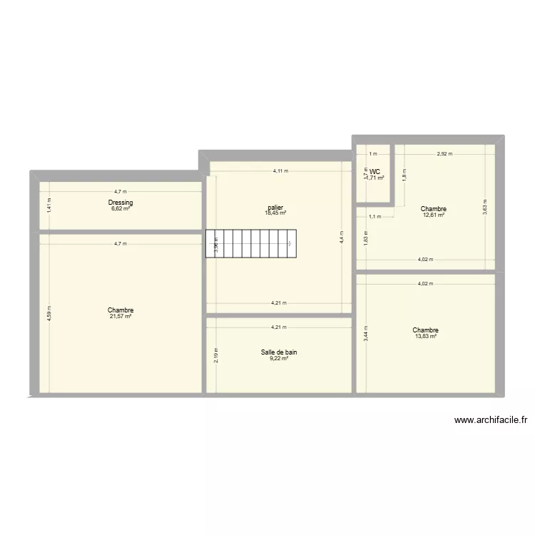 244 recques sur courses 1er. Plan de 7 et 84 m² 244 recques sur courses 1er. Plan de 7 et 84 m²