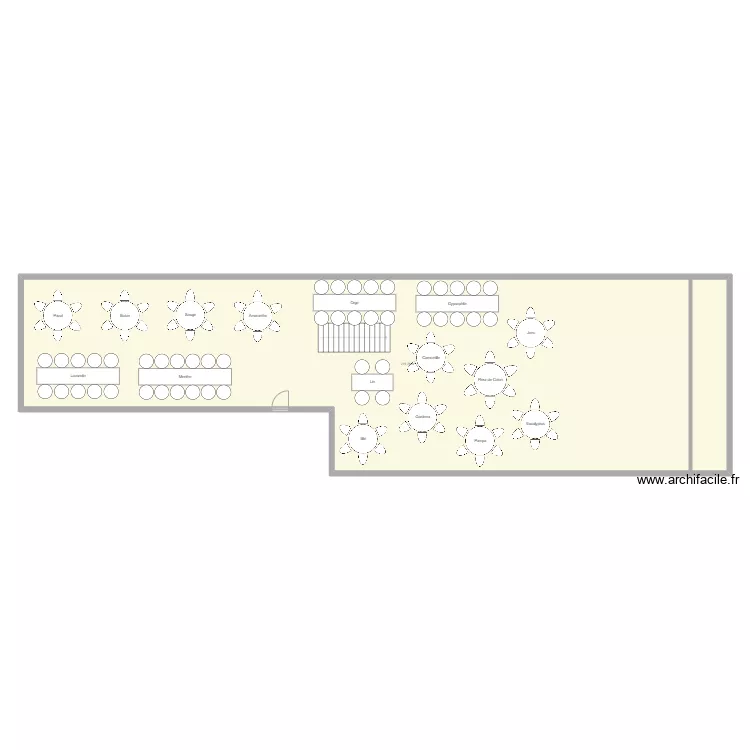 plan de table. Plan de 