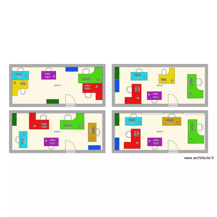 Pole ADM. Plan de 4 et 120 m² Pole ADM. Plan de 4 et 120 m²