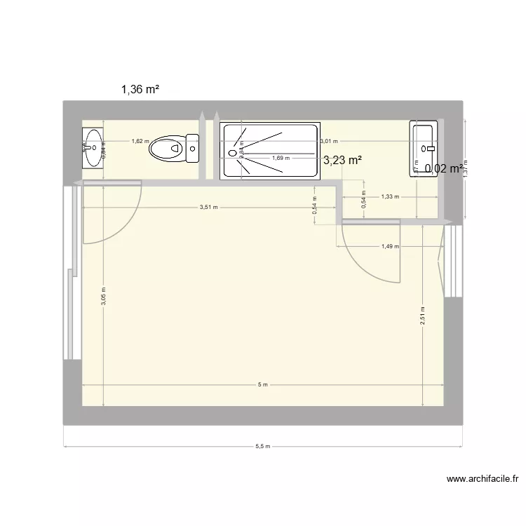 Bea V2. Plan de 5 Pièces et 19 m² Bea V2. Plan de 5 Pièces et 19 m²