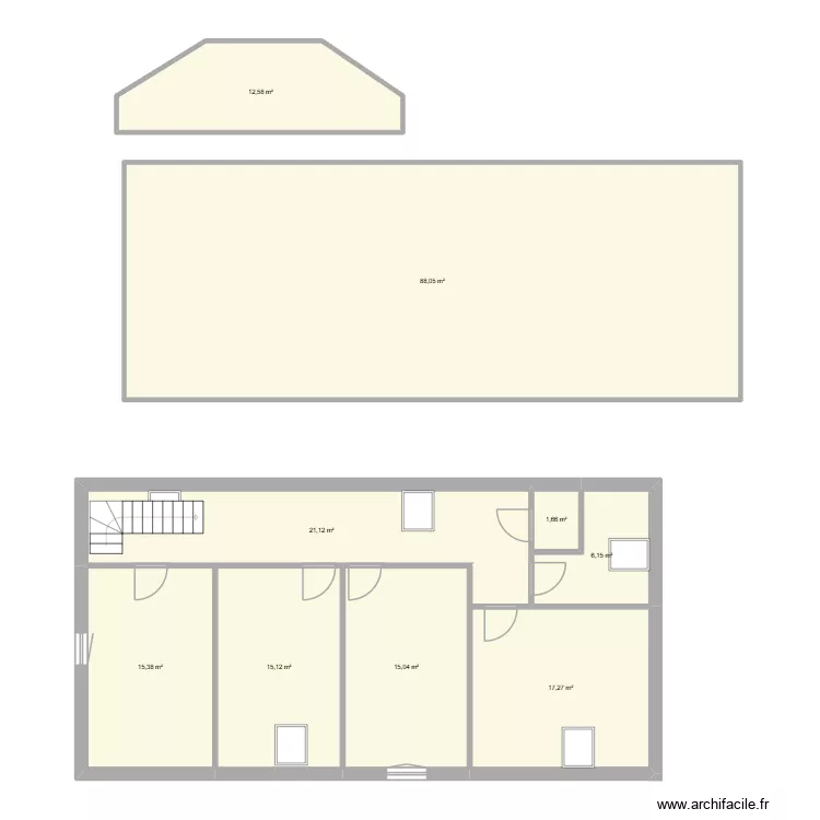 mesures &eacute;tage &eacute;table. Plan de 9 Pièces et 192 m²