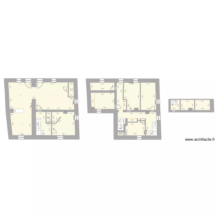 GRANIERS RDC. Plan de 14 pièces et 171 m²