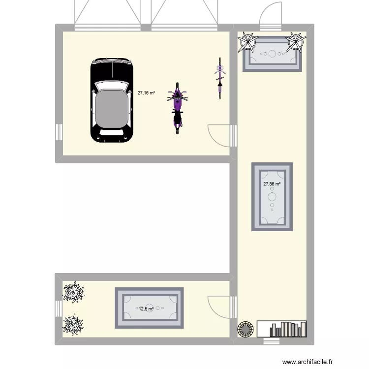 Maison r&ecirc;ve 2. Plan de 3 pièces et 68 m²