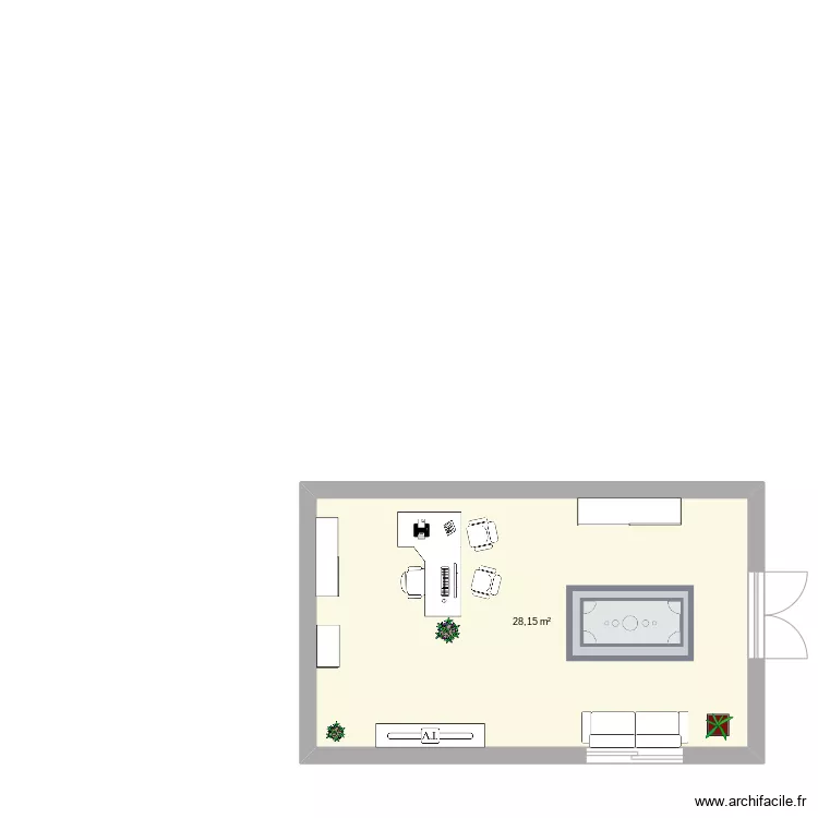 bureau . Plan de 