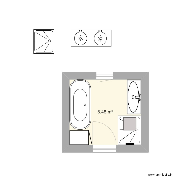 M avant. Plan de 0 pièce et 0 m2