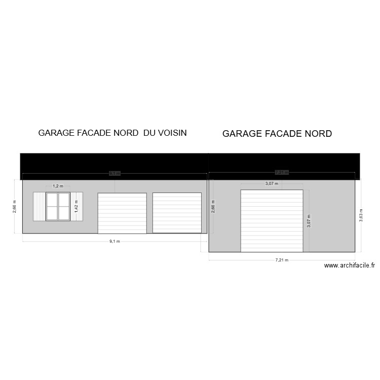 FACADE NORD. Plan de 0 pièce et 0 m2