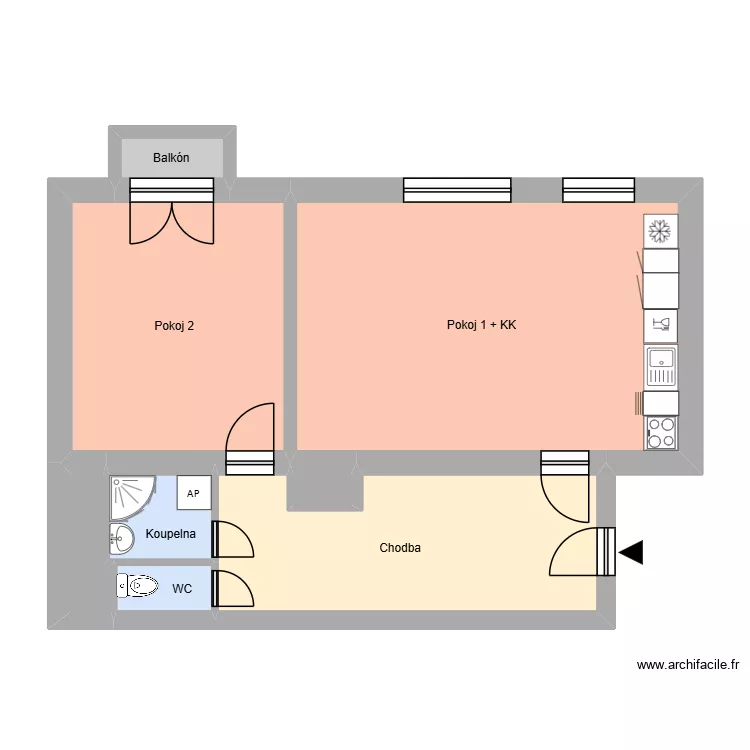 Plan. Plan de 12 Pièces et 184 m²