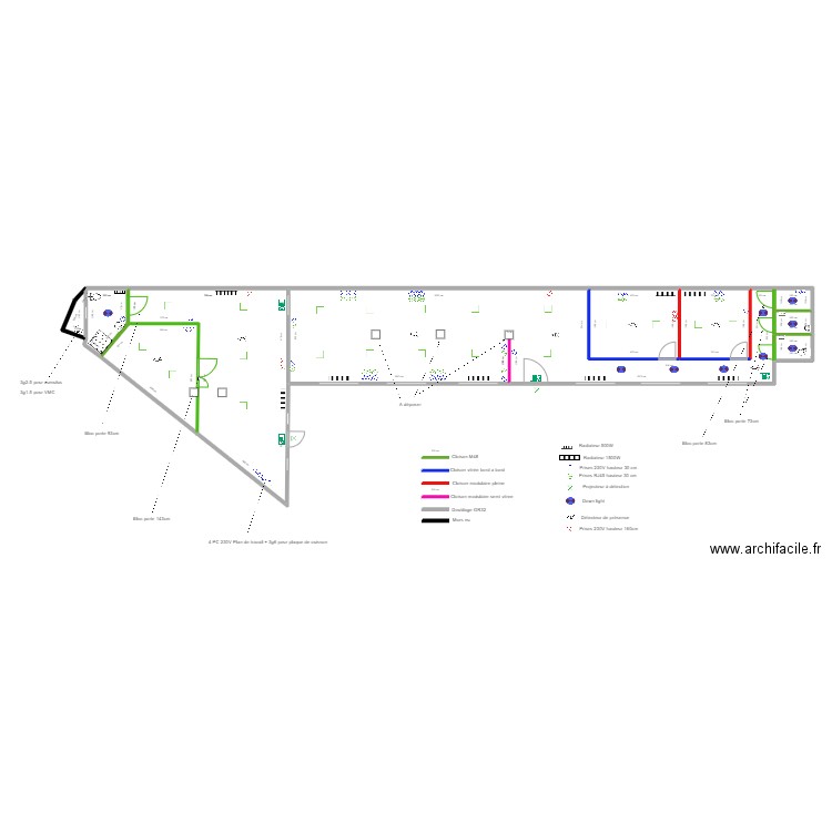 Douai Avec elec le 29/01. Plan de 10 pièces et 188 m2