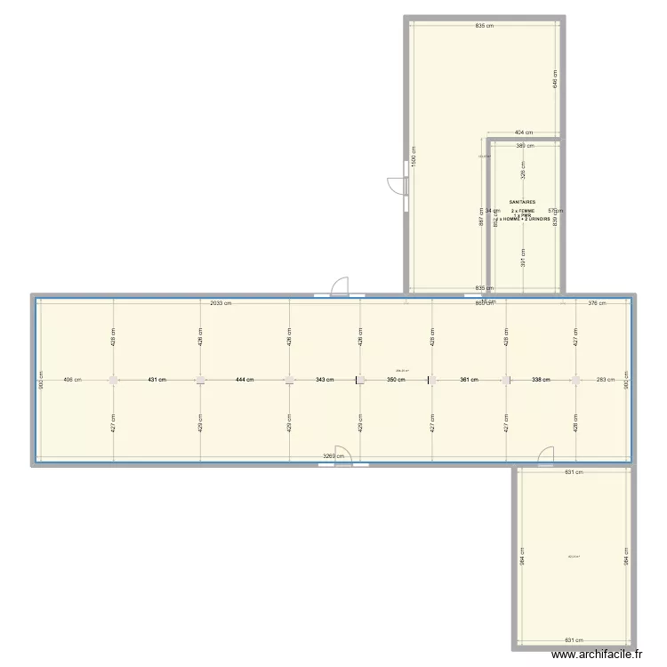 Salle de r&eacute;ception Domaine. Plan de 
