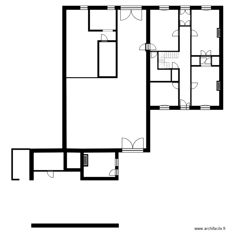 DORIDANT. Plan de 28 pièces et 1024 m2
