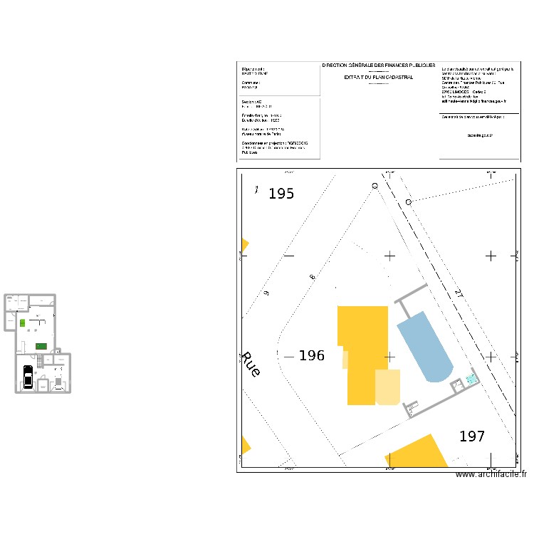 PANAZOL. Plan de 5 pièces et 179 m2