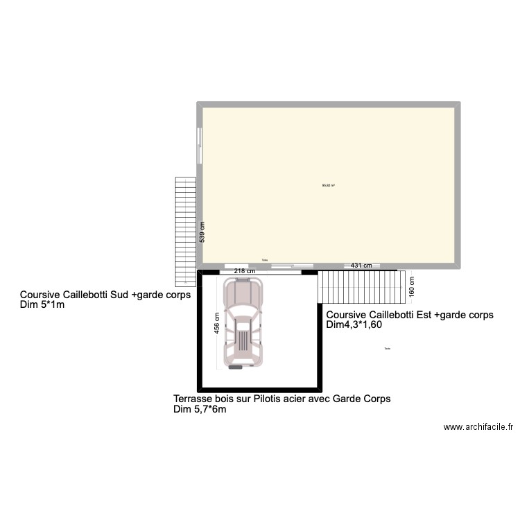 terrasse2. Plan de 0 pièce et 0 m2
