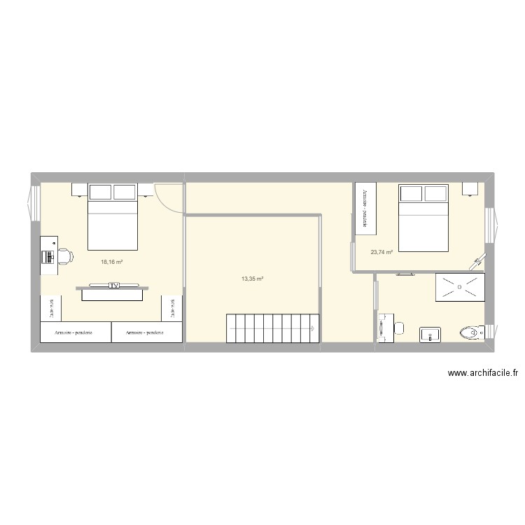 CLOE loft haut. Plan de 0 pièce et 0 m2