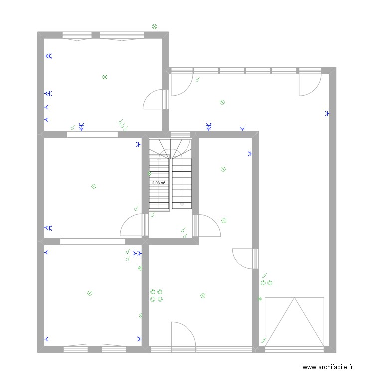 DEPRETZ-Chauffage/sanitaire. Plan de 20 pièces et 322 m2