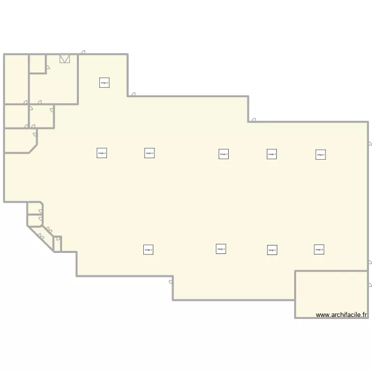 Paduwat incendie. Plan de 5 pièces et 4263 m²