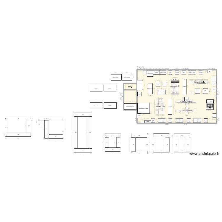 RGV parc expo 2.2. Plan de 3 pièces et 162 m2