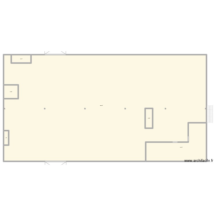 usine larivot. Plan de 6 pièces et 1831 m2