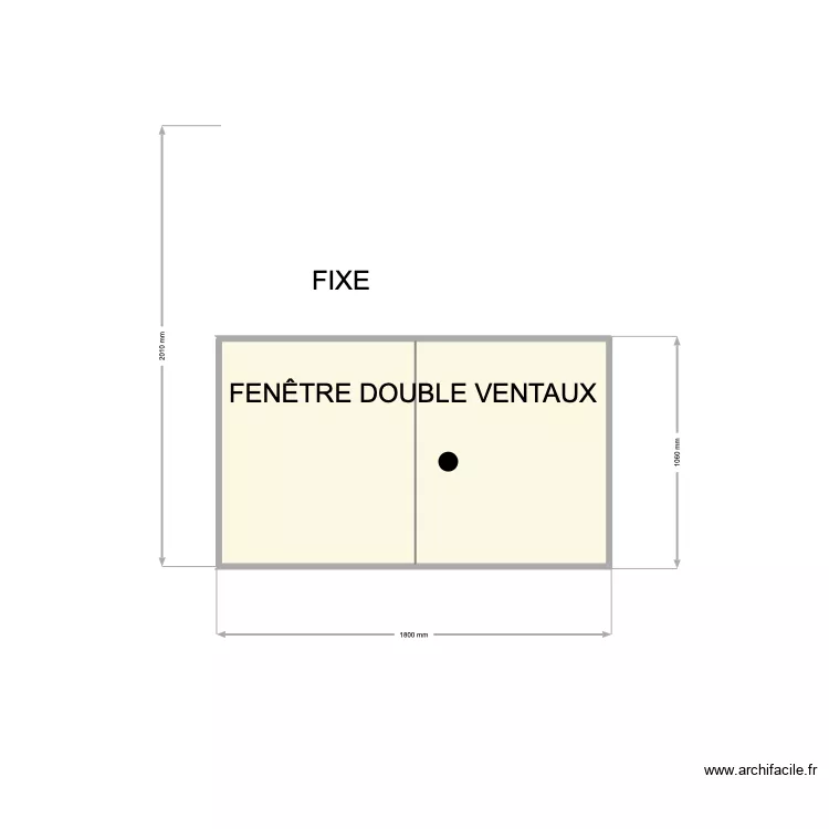 FENÊTRES SALON ET DORTOIR. Plan de 1 et 2 m² FENÊTRES SALON ET DORTOIR. Plan de 1 et 2 m²