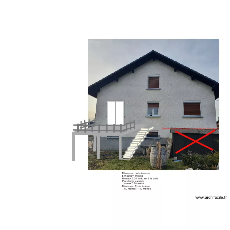 representation graphique abri de jardin. Plan de 