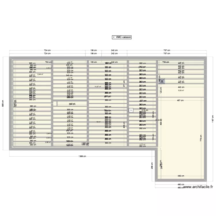 CHALET_ARFEUILLE_COMBLES_VMC_20250222. Plan de CHALET_ARFEUILLE_COMBLES_VMC_20250222. Plan de
