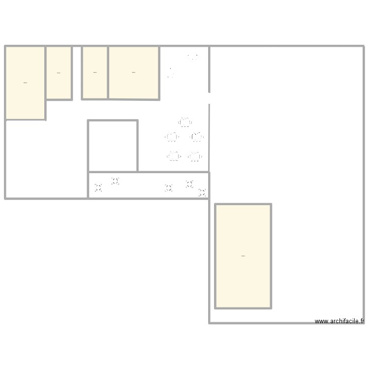 smash padel. Plan de 5 pièces et 524 m2