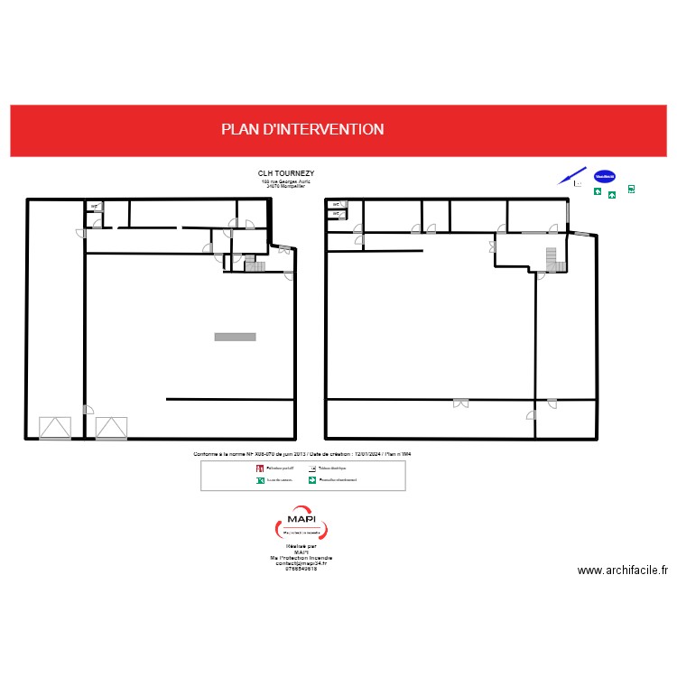 CLH. Plan de 6 pièces et 513 m2