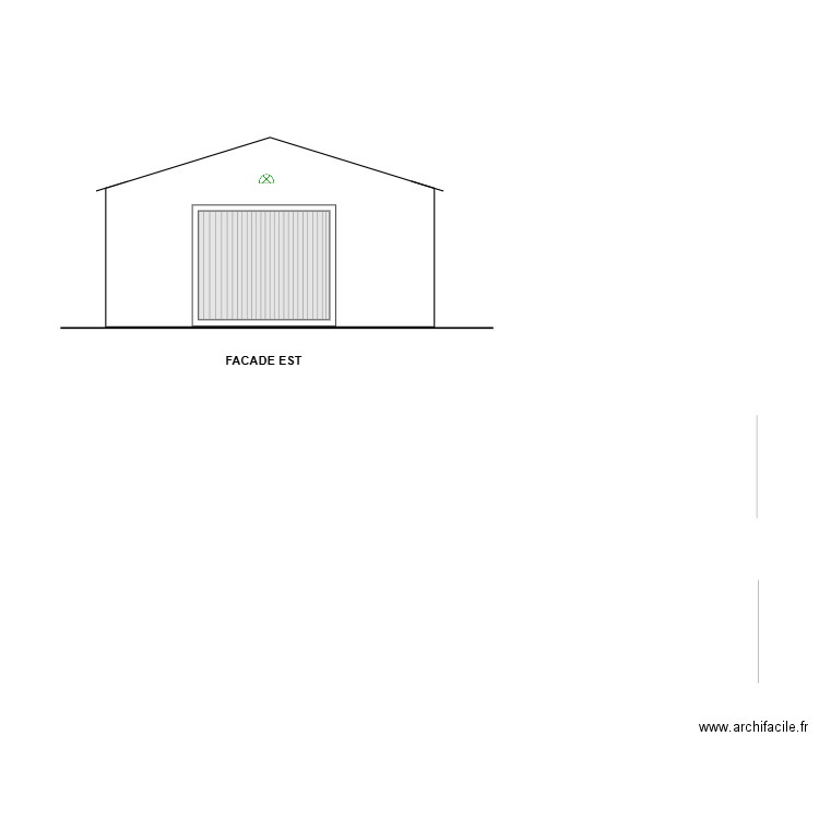 GARAGE FACADE EST. Plan de 0 pièce et 0 m2
